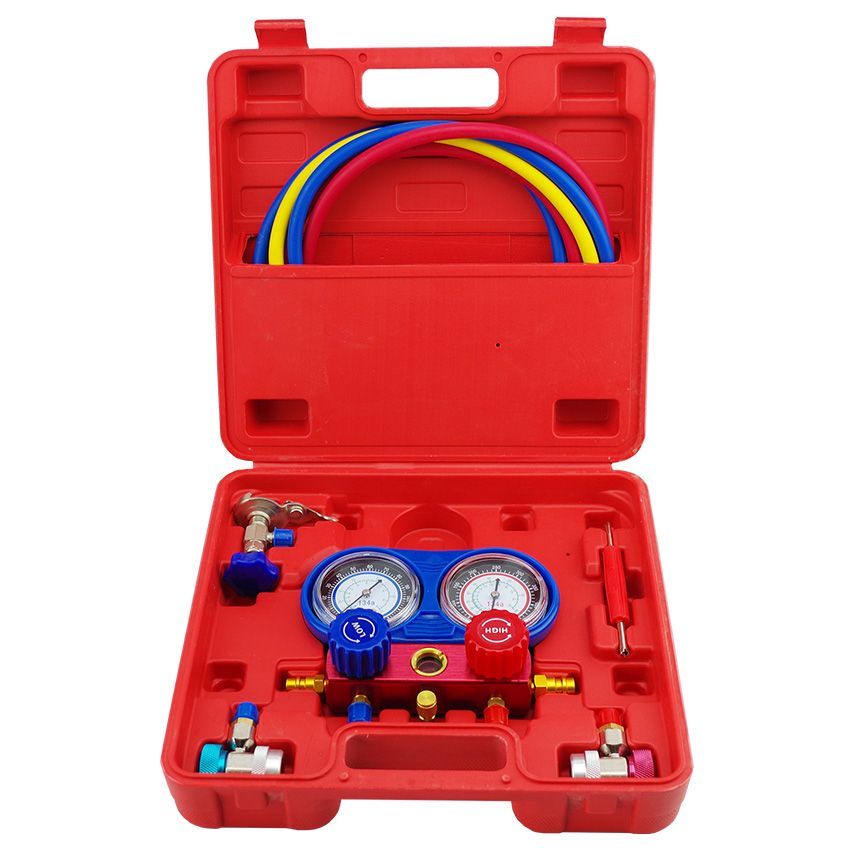 Kit De Recarga Y Comprobador De Presión De Aire Acondicionado 1 Recarga Y Comprobador De Presión De Aire