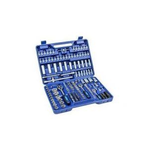 Maletín de Herramientas Juego de Llaves Vaso de 1/4", 1/2" y 3/8" con 173 piezas