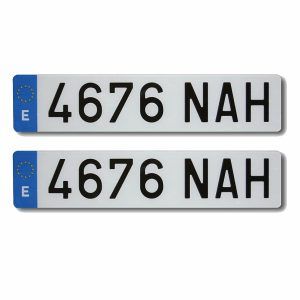 Juego De Placas De Matrículas