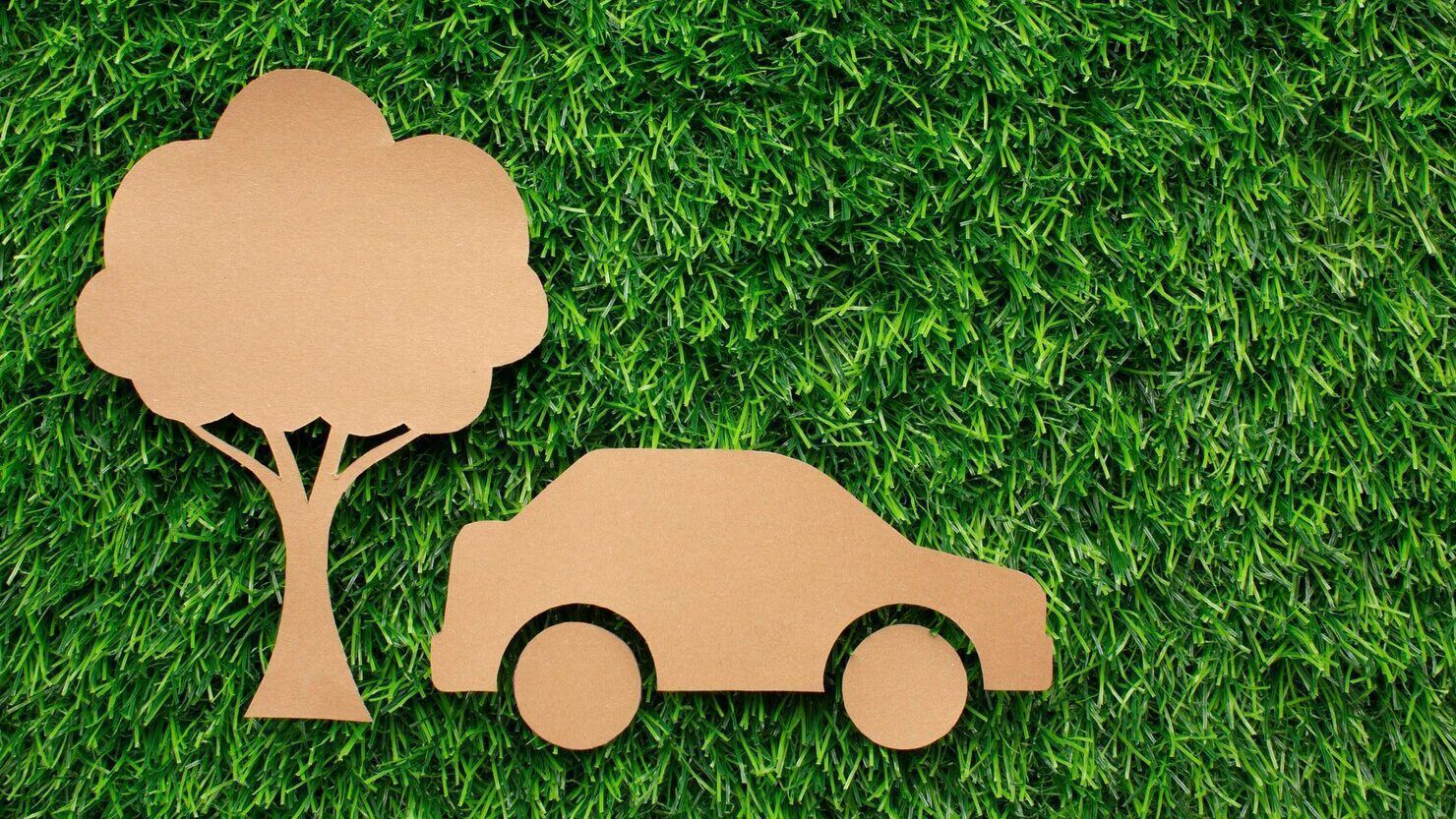 Coche Dibujos Animados Arbol Pasto 23 2148576666 Edited